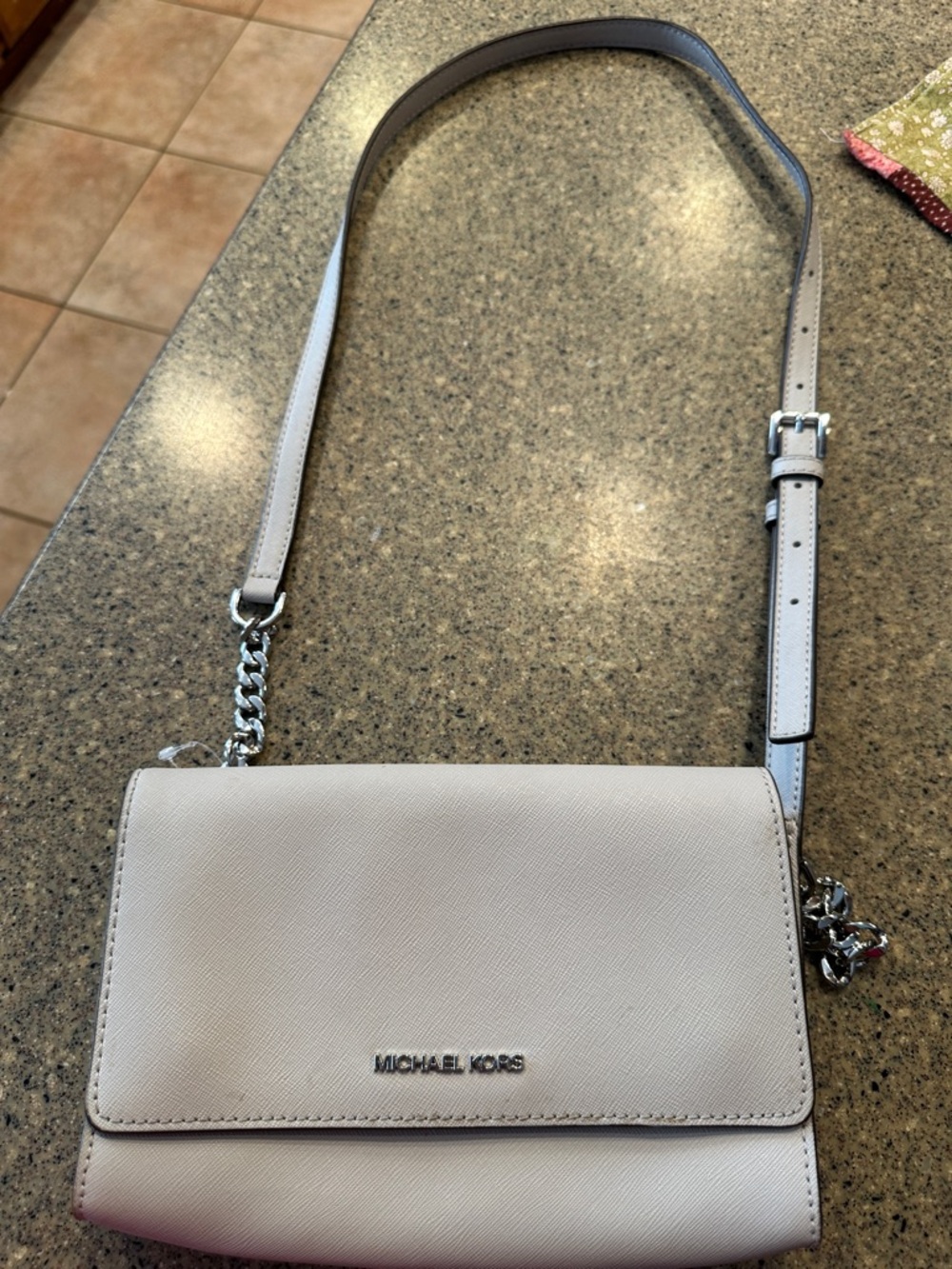 Michael Kors Ladies Crossbody Bag in Light Gray